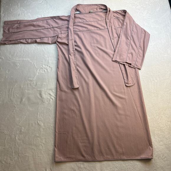 Baserange Lesie Dress Kaftan Caftan Ahimsa Raw Wild Silk Pompei Rose Size M NWT - Picture 4 of 16